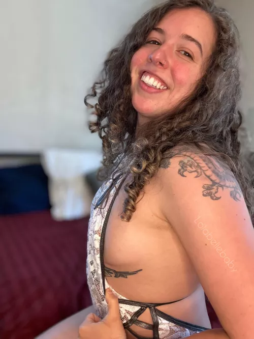 I love seeing my tattoo peek out 😜 by lolabellebaby