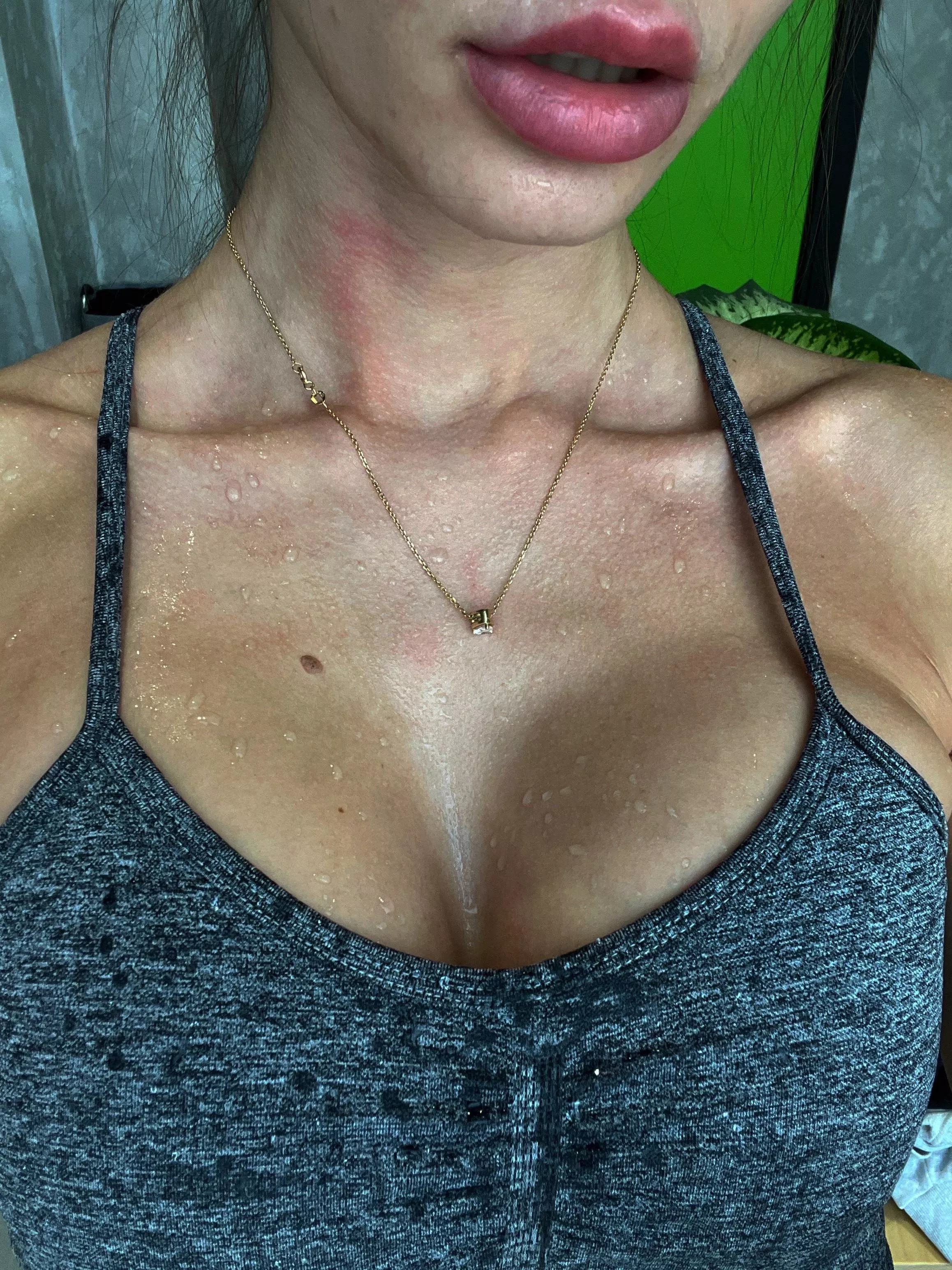 It was my upper body day.. too much sweat posted by Fondlyoutput