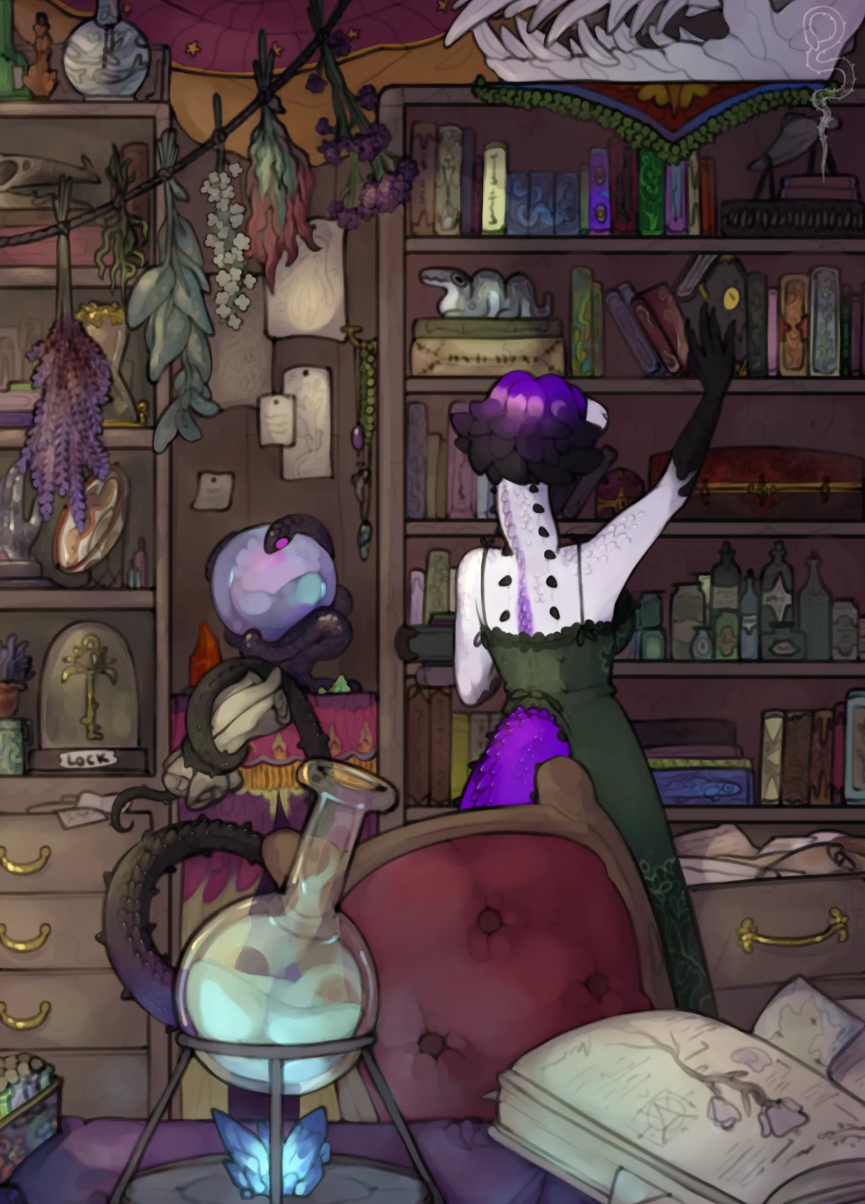 Just a glimpse of the crowded study :3
 posted by MoonieTheCatt