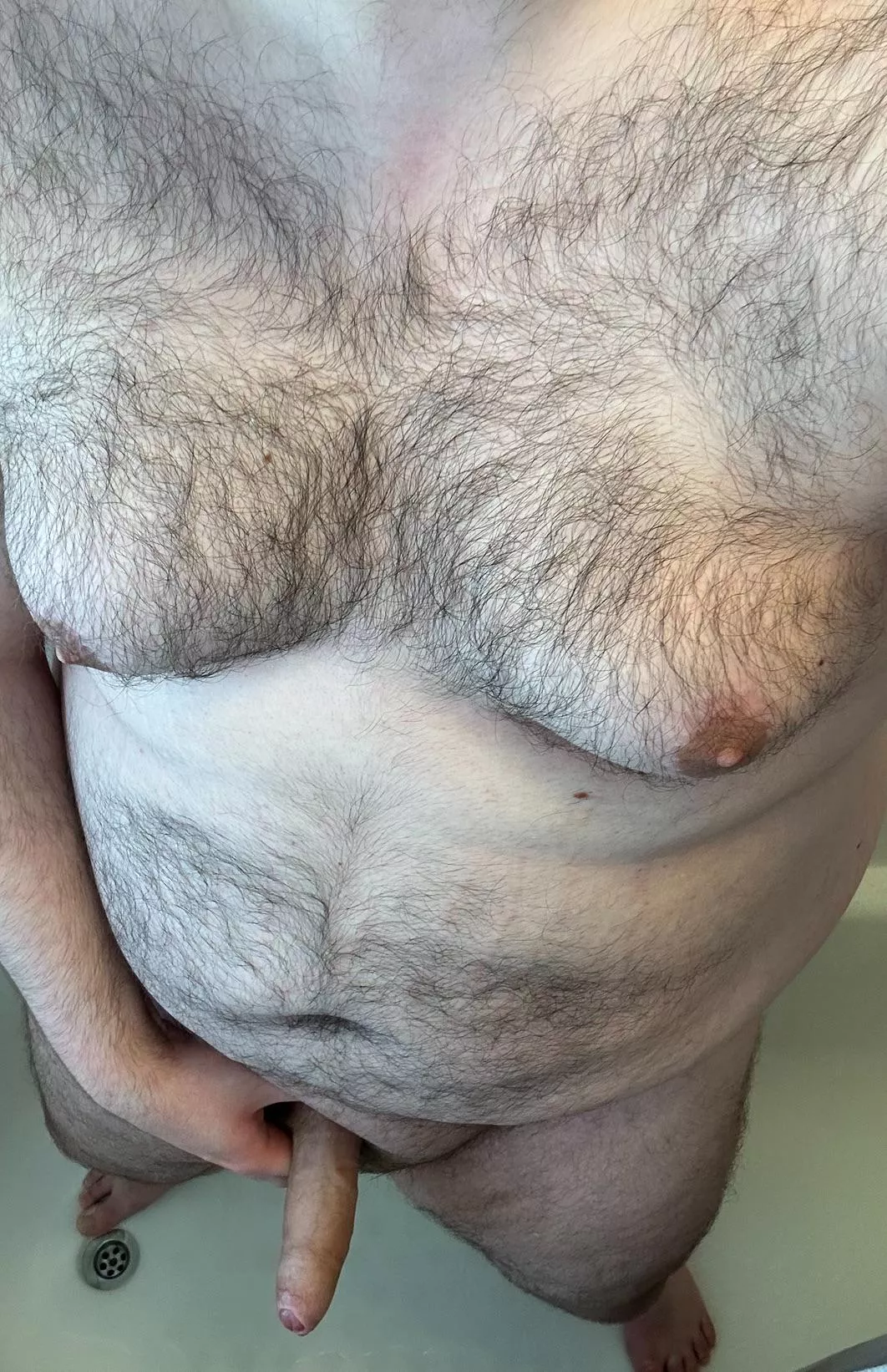 Just about to get a shower, who wants to soap me up? ;) posted by Horny_Big_Guy