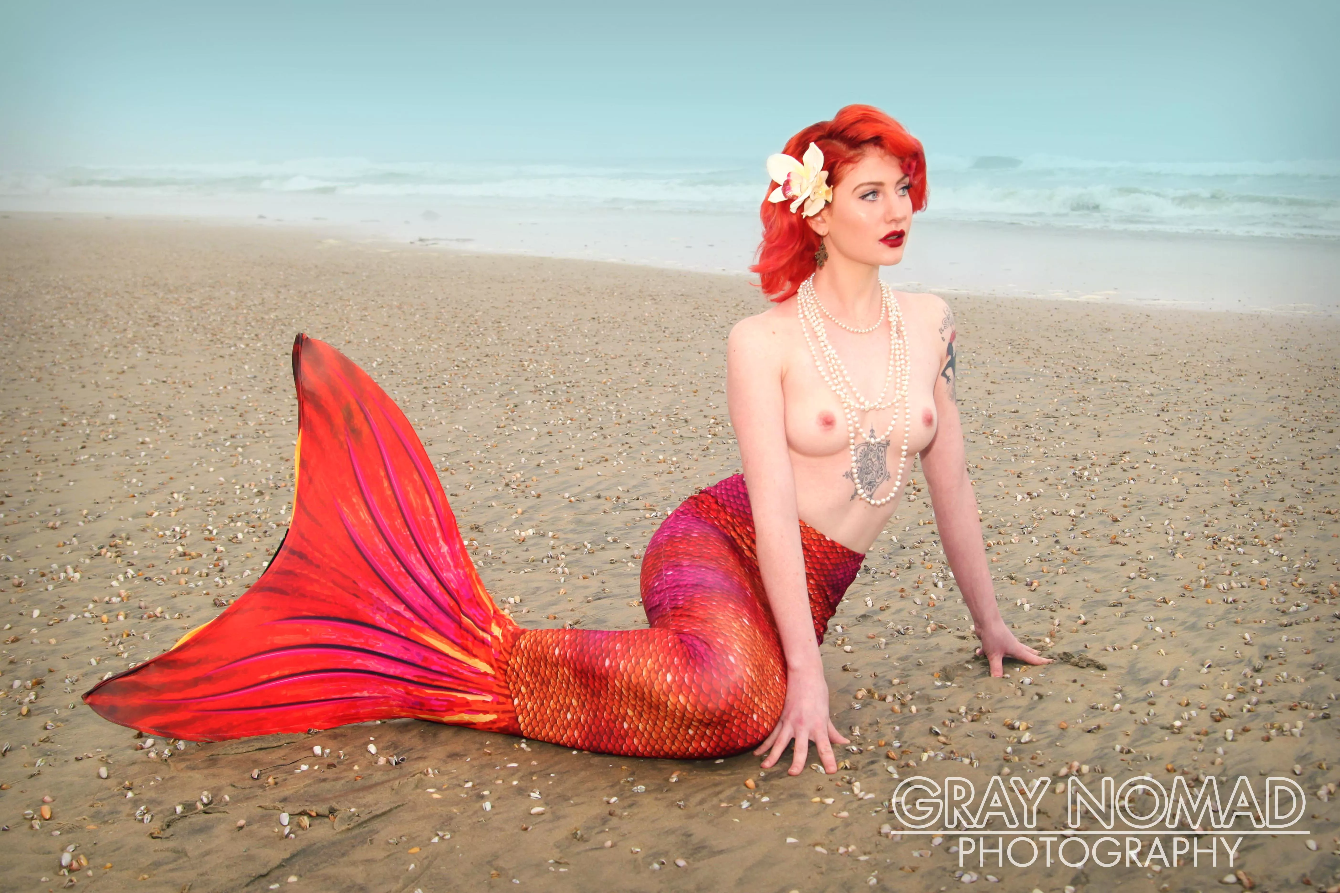 Mermaid Pinup at Black's Beach posted by GrayNomad