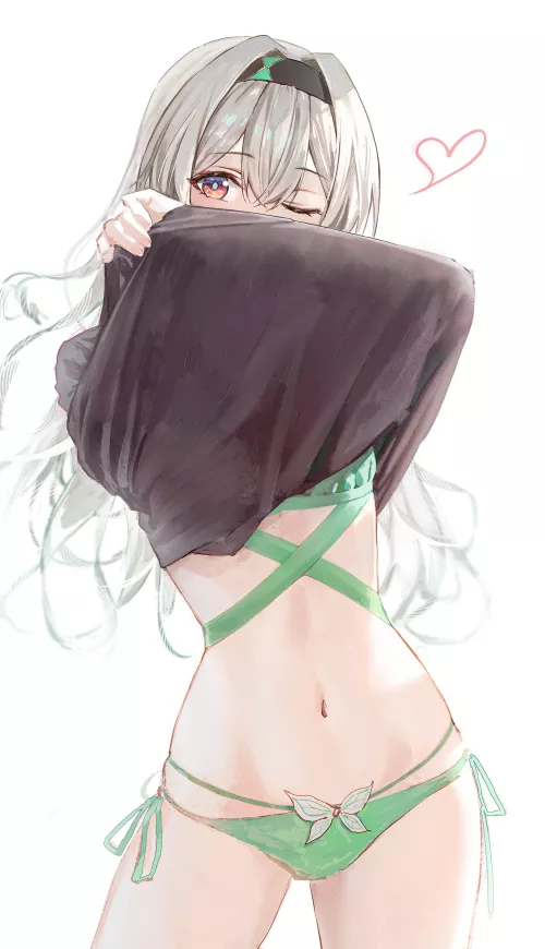 Taking off her top by marxsander2016