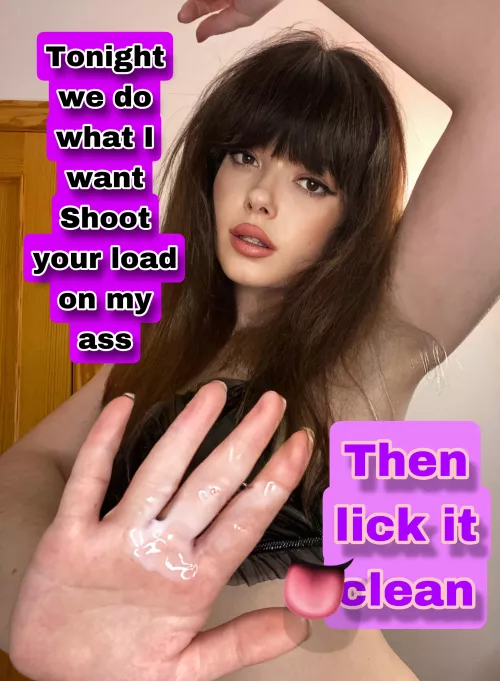 Then lick it clean [oc] by Goddessmaude