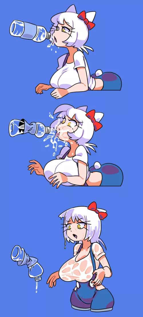 wet cat by Wild-Community-4251