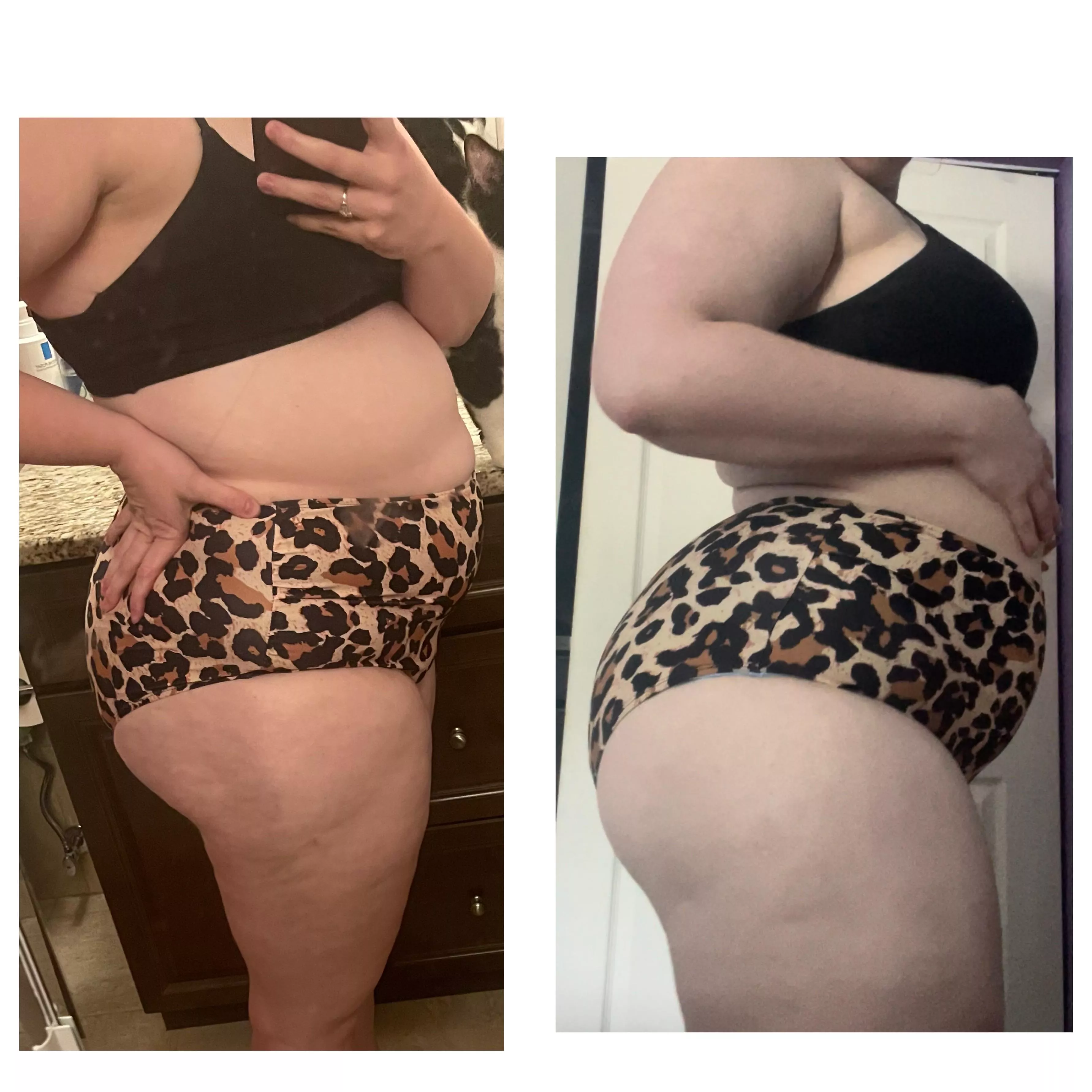 1 year difference  posted by KBellyGirl