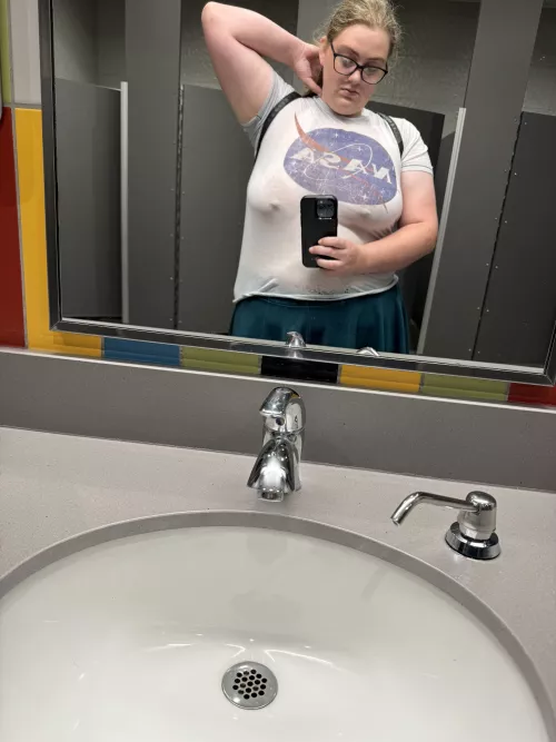 Braless out and about by Alphawalf831