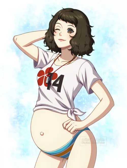 Kawakami is ready to show off that nice body of hers during the summer (misscherrylle) by HeavyLancerthe8th