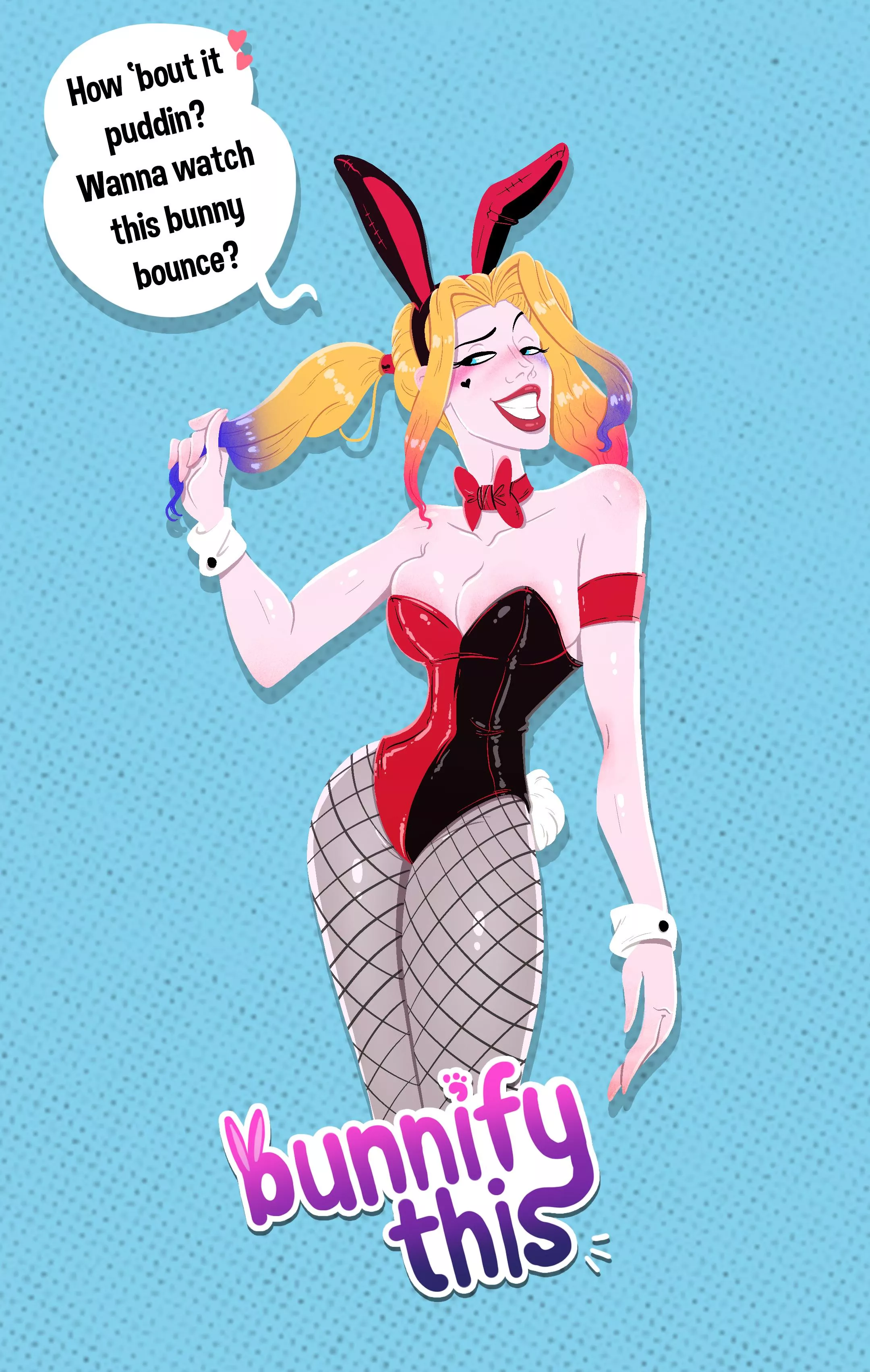 [OC] Harley Quinn gets Bunnified! (BunnifyThis) posted by bunnifythis