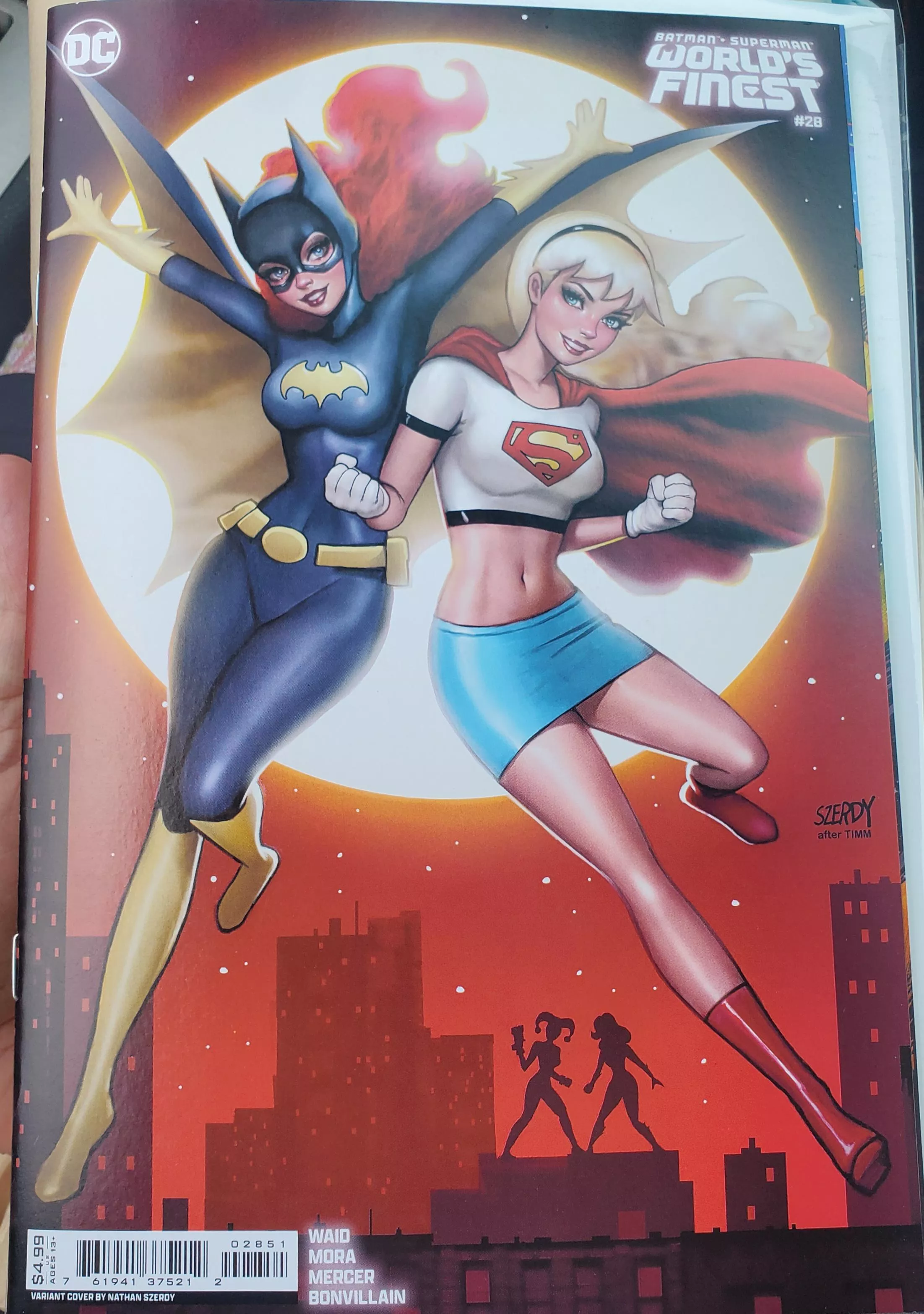 Szerdy's homage to Bruce Timm PG but still plot [Worlds Finest 28] posted by Thayerphotos