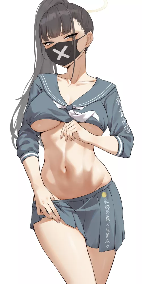 Her uniform seems smaller than I remember (@Yukiaka_) by Sensual_Requiem