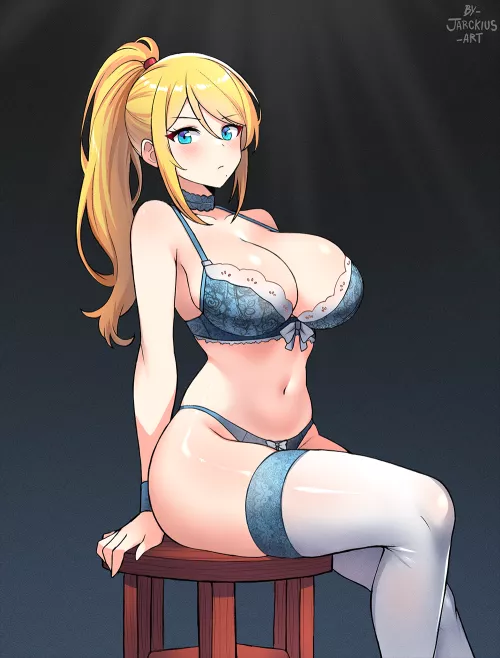 Lingerie Samus artwork by (jarckius) by DOA-FAN