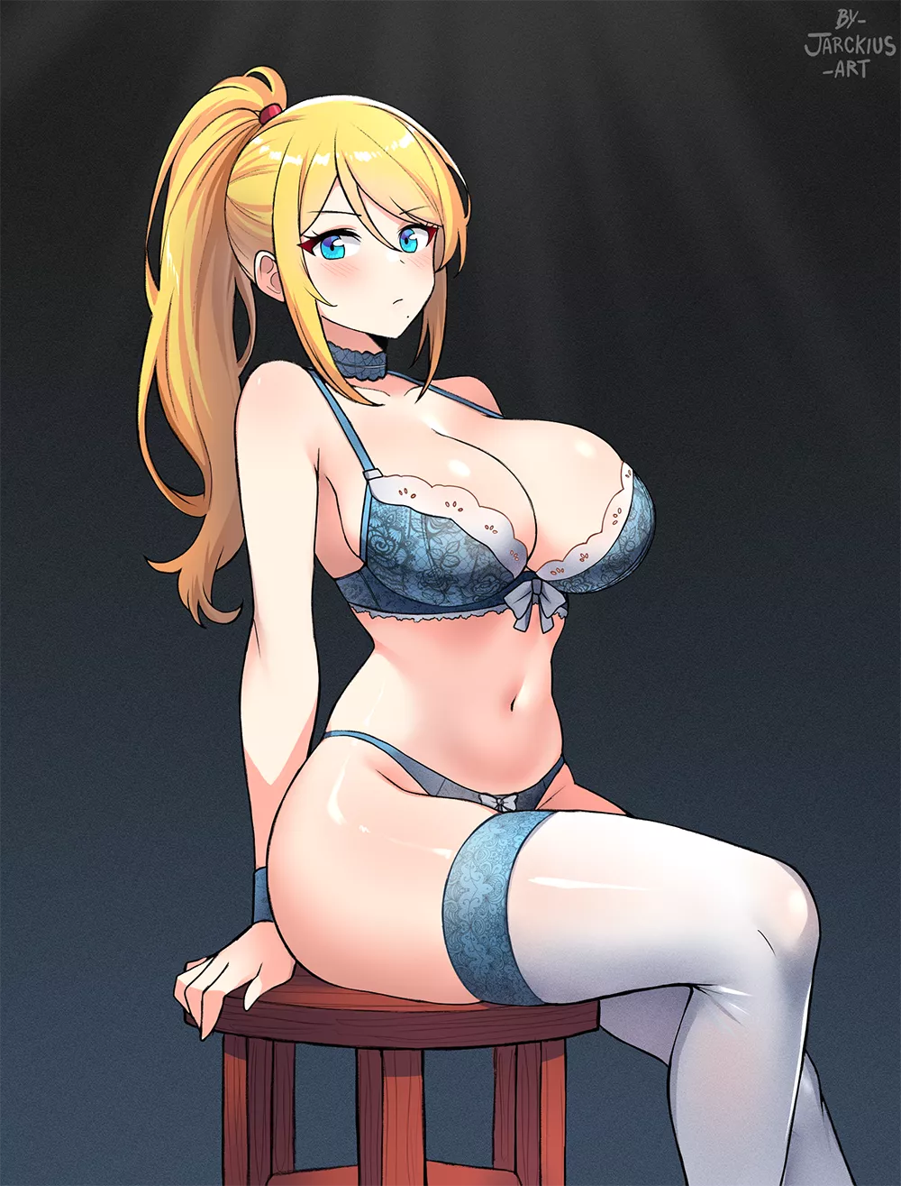 Lingerie Samus artwork by (jarckius) posted by DOA-FAN