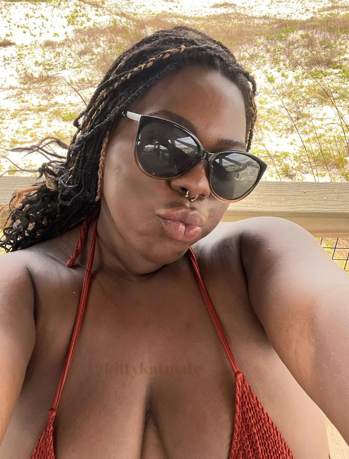 Pouting at the beach 🏖️ posted by kittykatmate