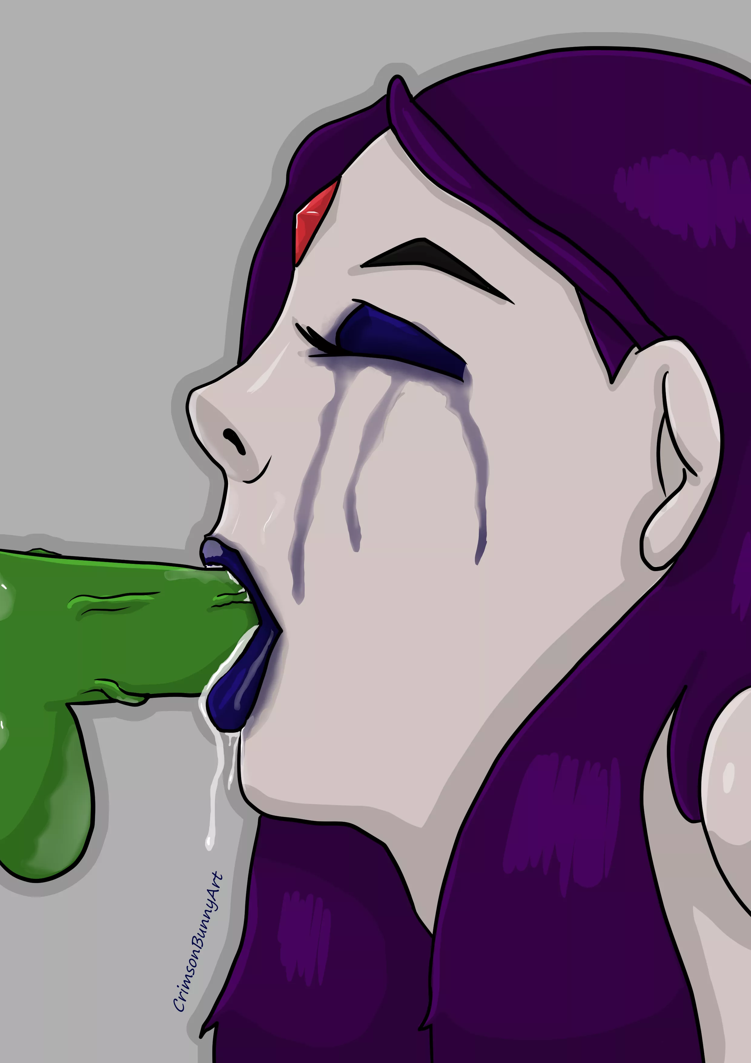 Raven likes it rough (CrimsonBunnyArt) posted by CrimsonBunnyArt