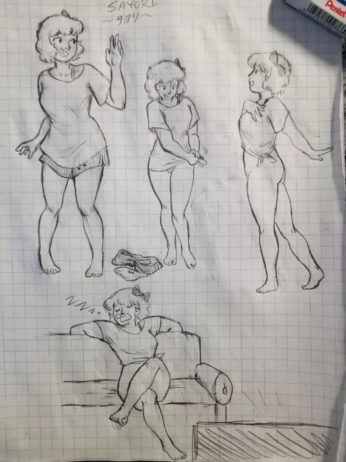 Sayori doodles [OC] by SocratesStates