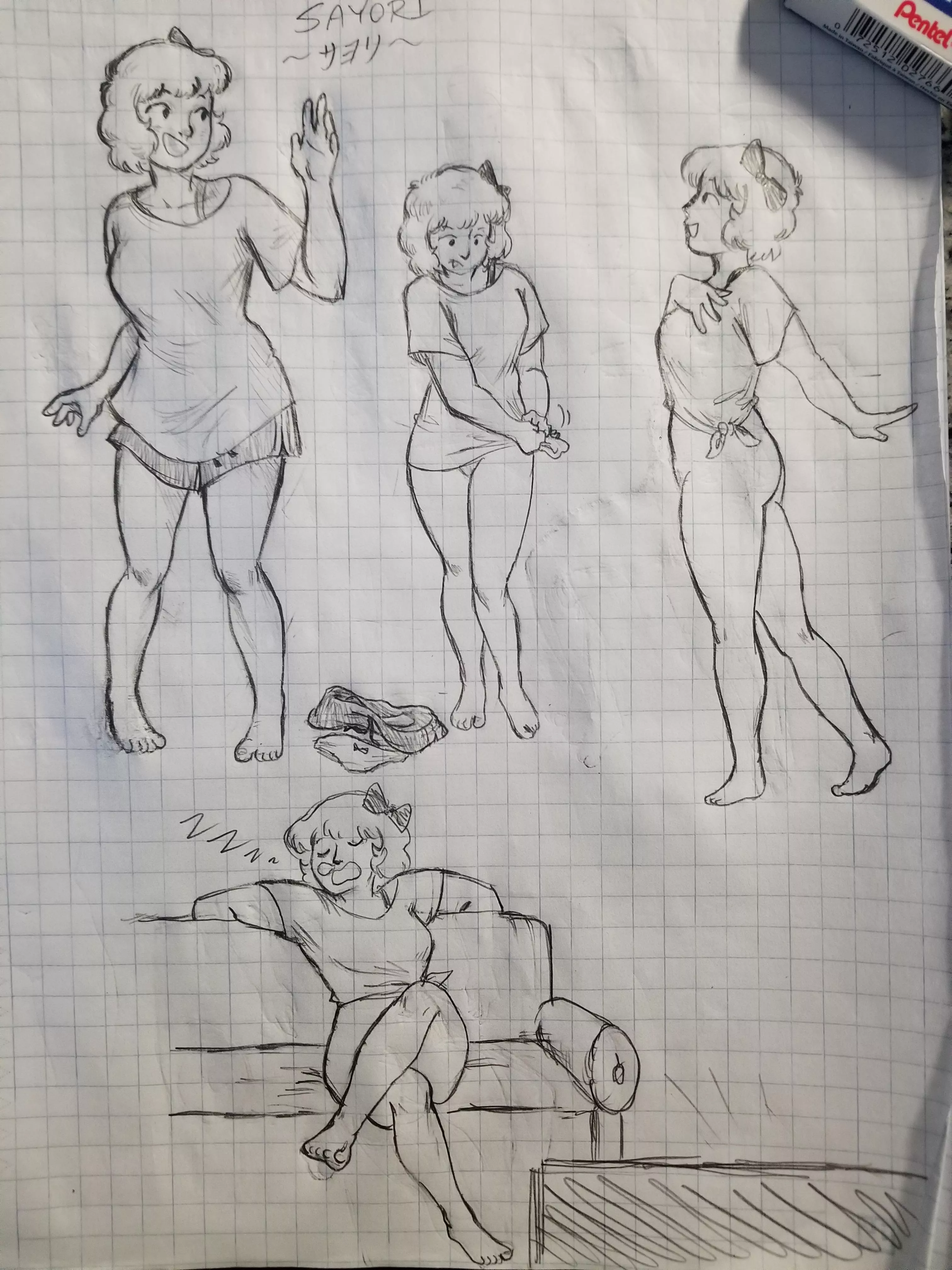 Sayori doodles [OC] posted by SocratesStates