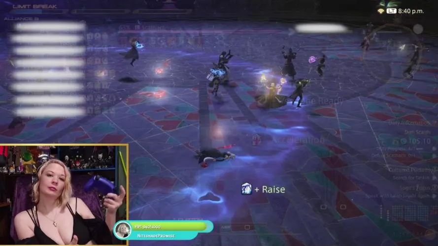 This bitch raid boss kept dropping me.  Love for all the healers that gotta rez my ass. by niteshadepromise