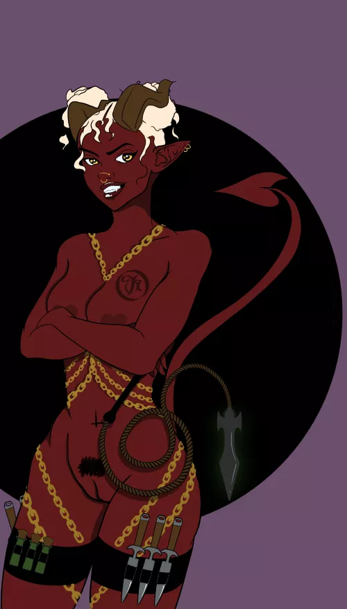 Tiefling Art 👿 by me! by Ok-Neighborhood9710