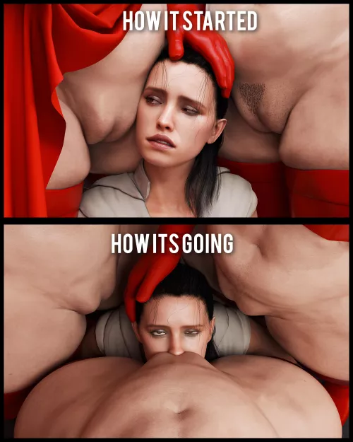 (I hope porn memes are allowed here) Rey captured by sandreiio by RuGShUg91