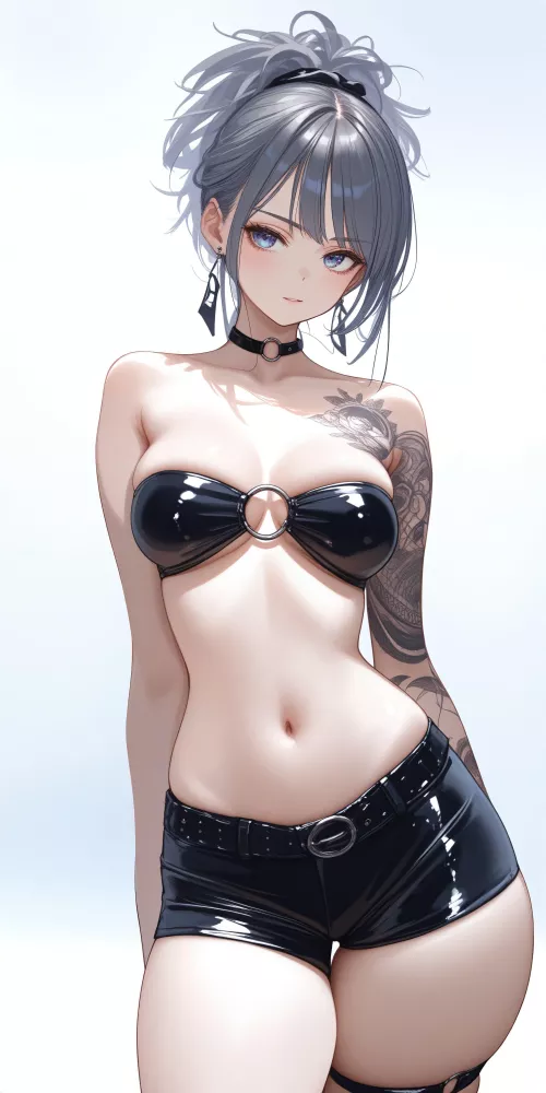 Leather Shorts by CheetahSperm18