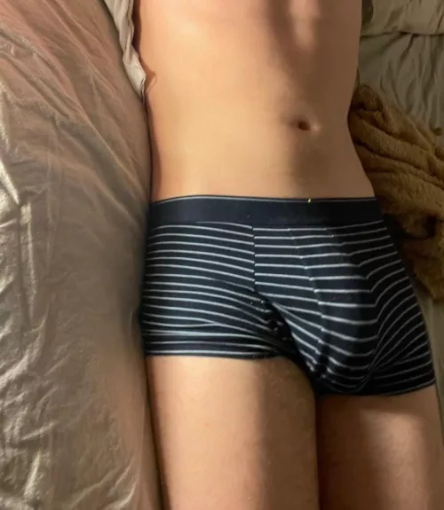 My fat 20yo cock bulging out by Pat_Long