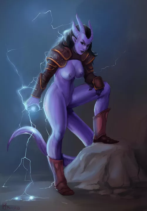 [OC] [For hire] Tiefling by Njarla