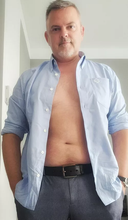 On request, the shirt is now open more than one button by HEMM0