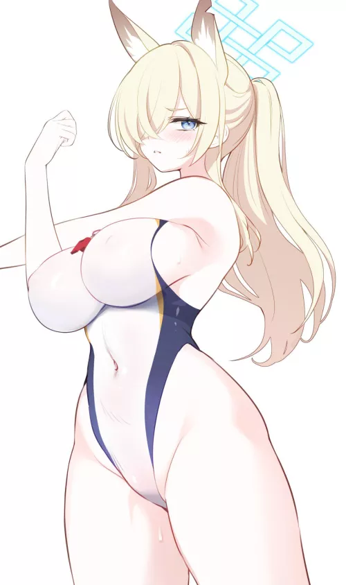 Swimsuit Kanna Stretching by marxsander2016