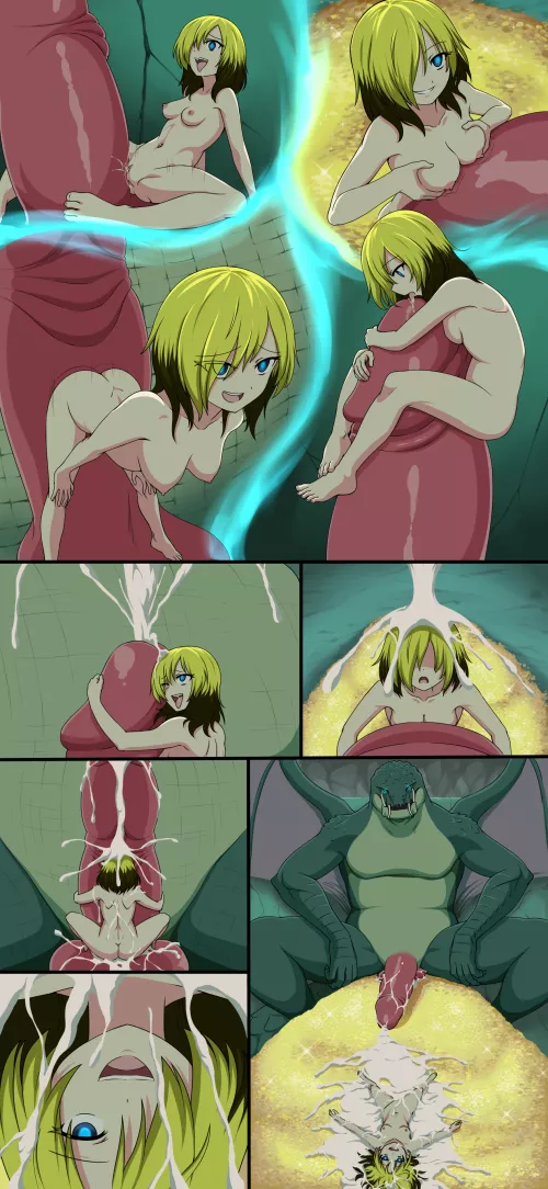 Teasing the Dragon (Myuk) by KentaiAnimate