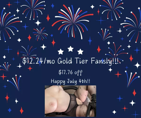 Huge July 4th discount on Fansly!! by Elvishgirl