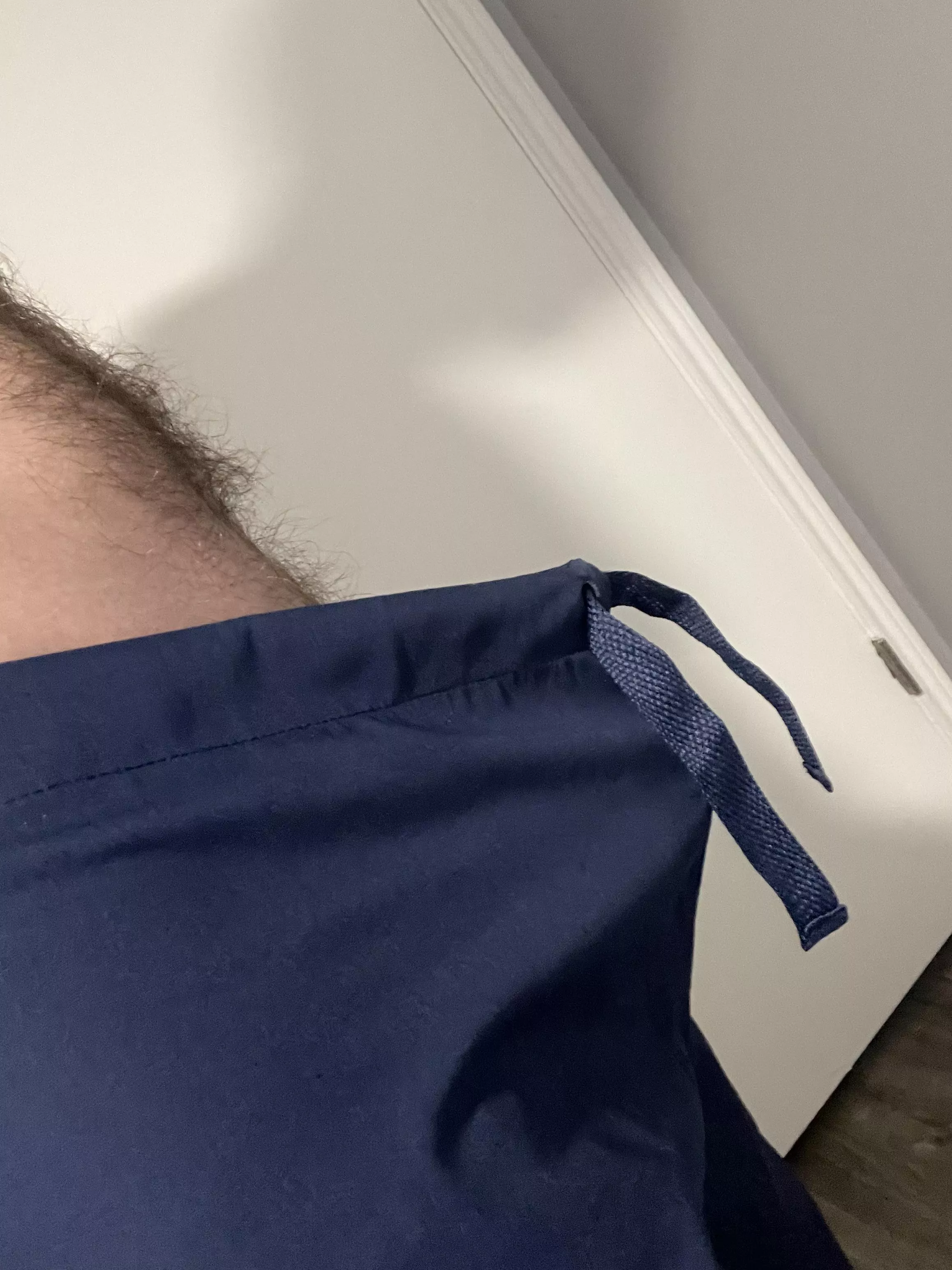 I guess I don’t need to tie my scrubs to keep them up… posted by Aware-Platypus5026