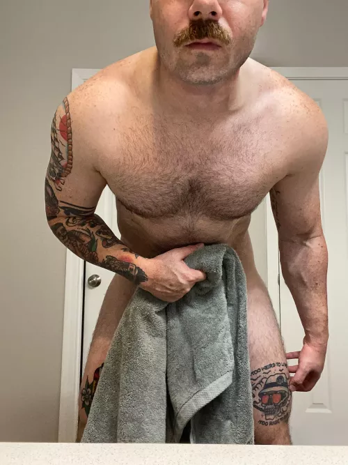 I promise if you step in this shower with me, you’ll also be covered in spit. Objections?  by Dirk_thedick