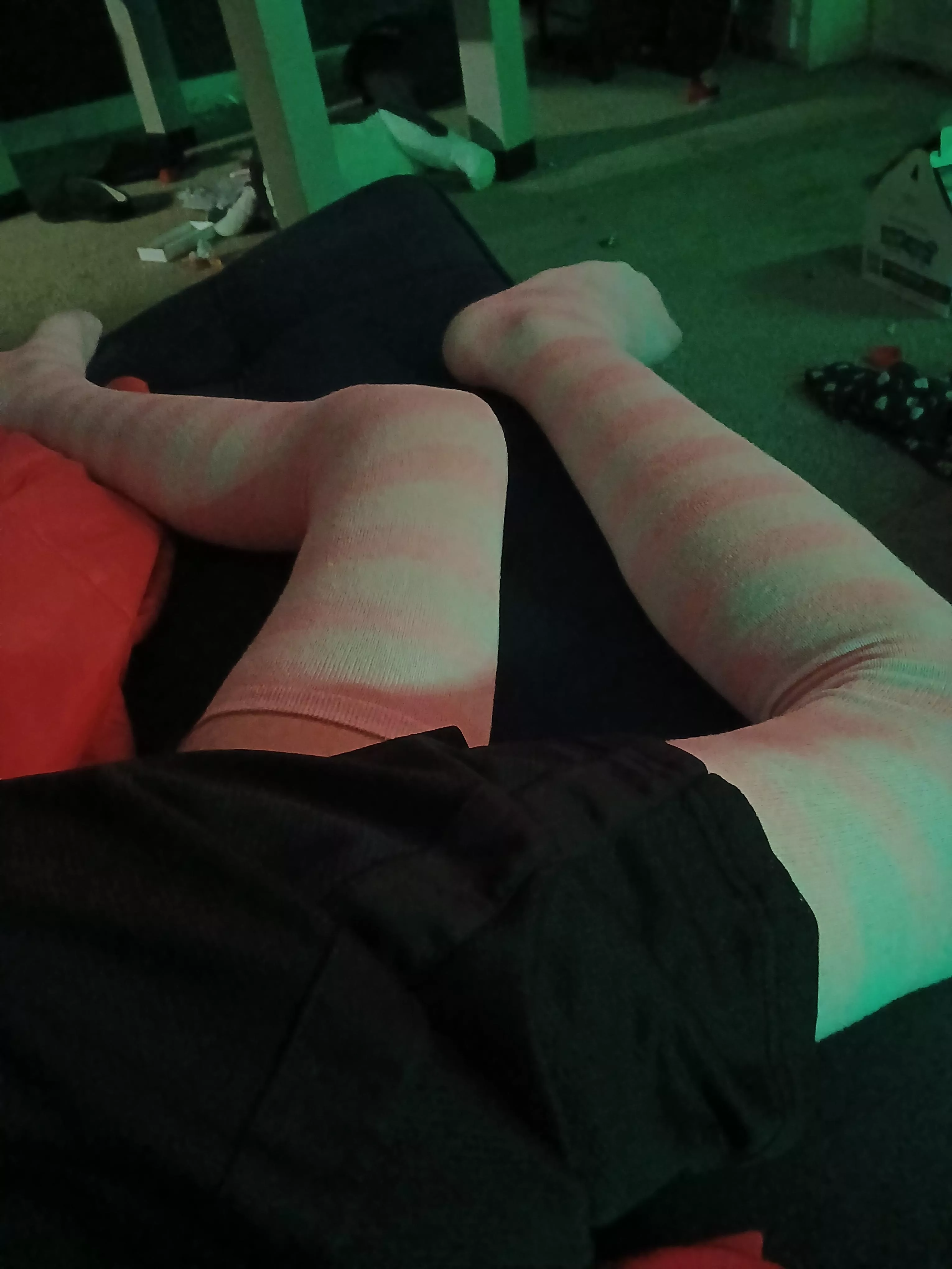 Im no femboy but i am considering it (i bought the thigh highs to joke around with my friends) posted by duck-suducer-53