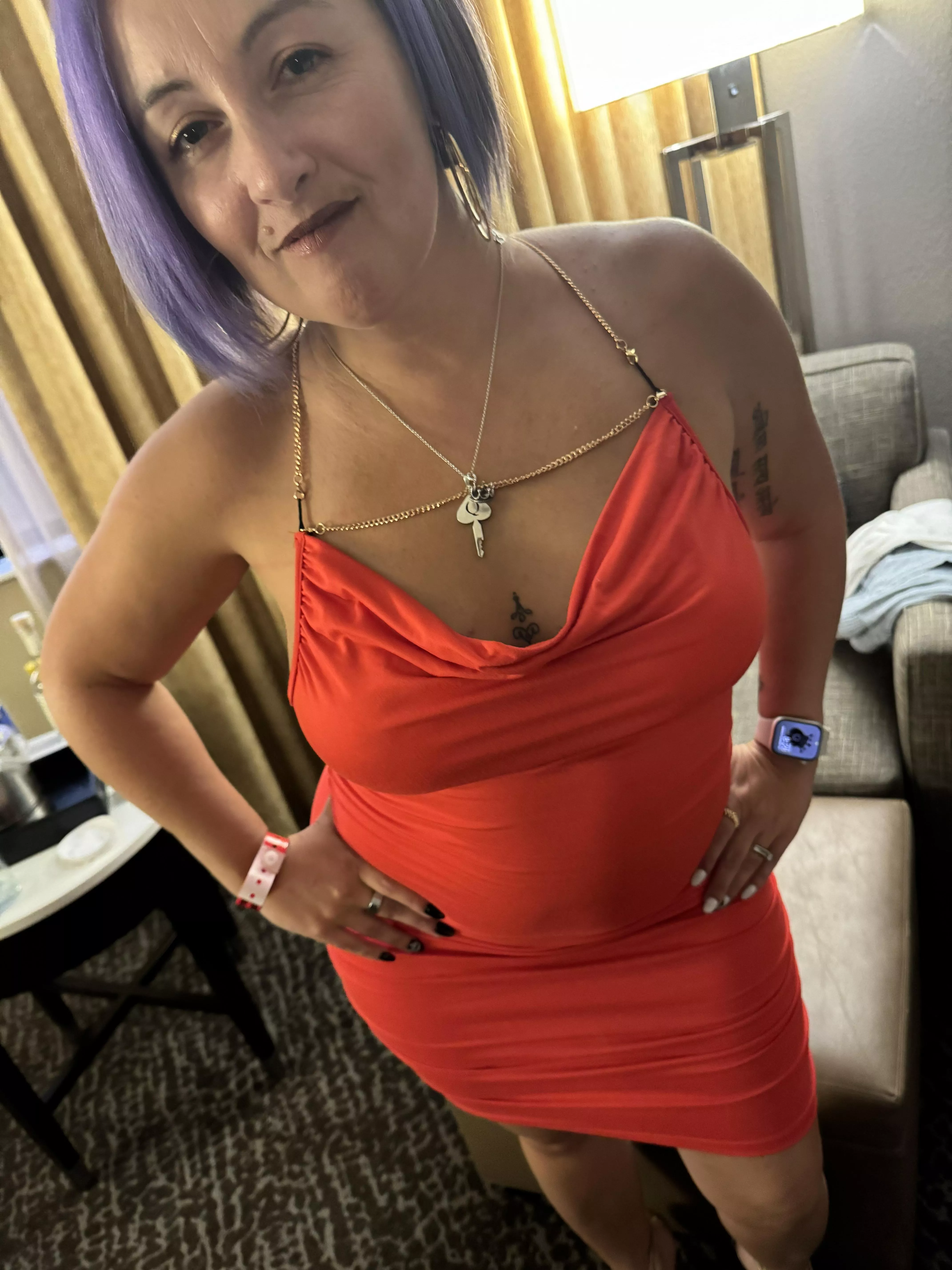 I’m really enjoying my purple hair… it makes me feel really sexy posted by JessiBlackQOS