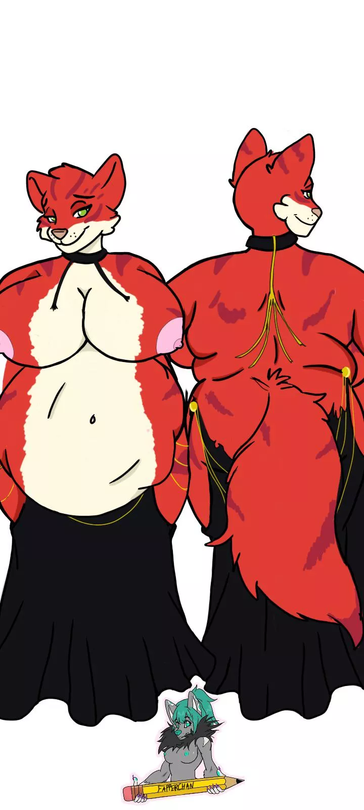 {image} kitty got a litttttle hungry at the party ;3 art by u/_fapperchan_ posted by Sussybussy45