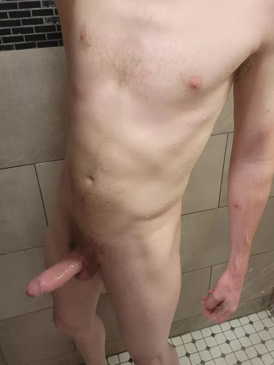 Rinsing off posted by HornyCouple1070