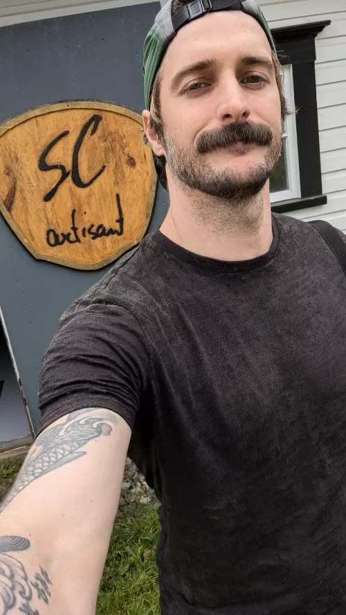 selfie in front of the shop by OutsideDrive9784