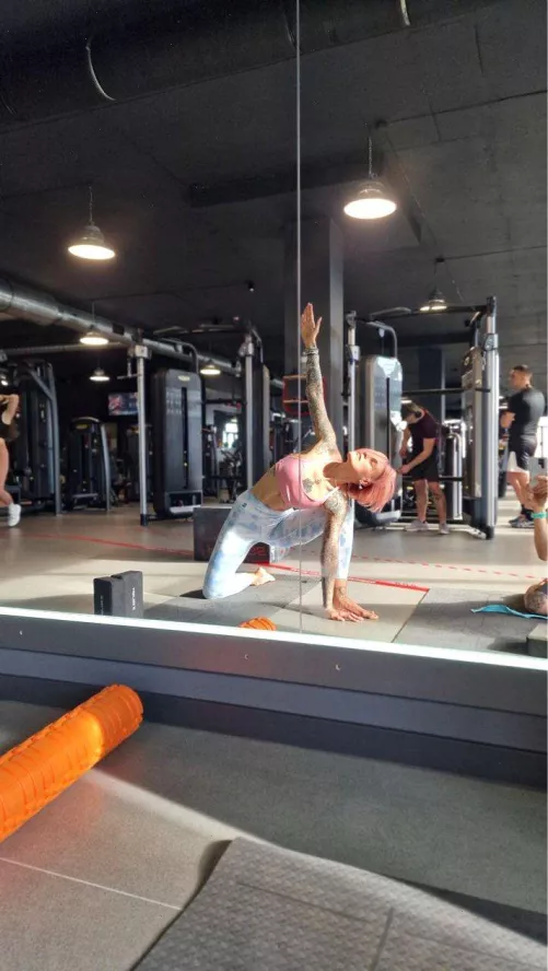 When your gym milf becomes one with the bench press. by Major_Honey_588