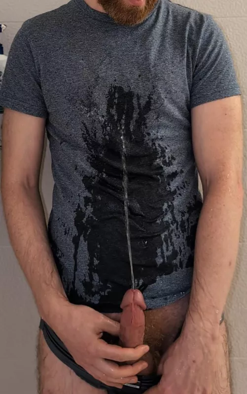 Getting ready for the wet t-shirt contest by responsive-banana