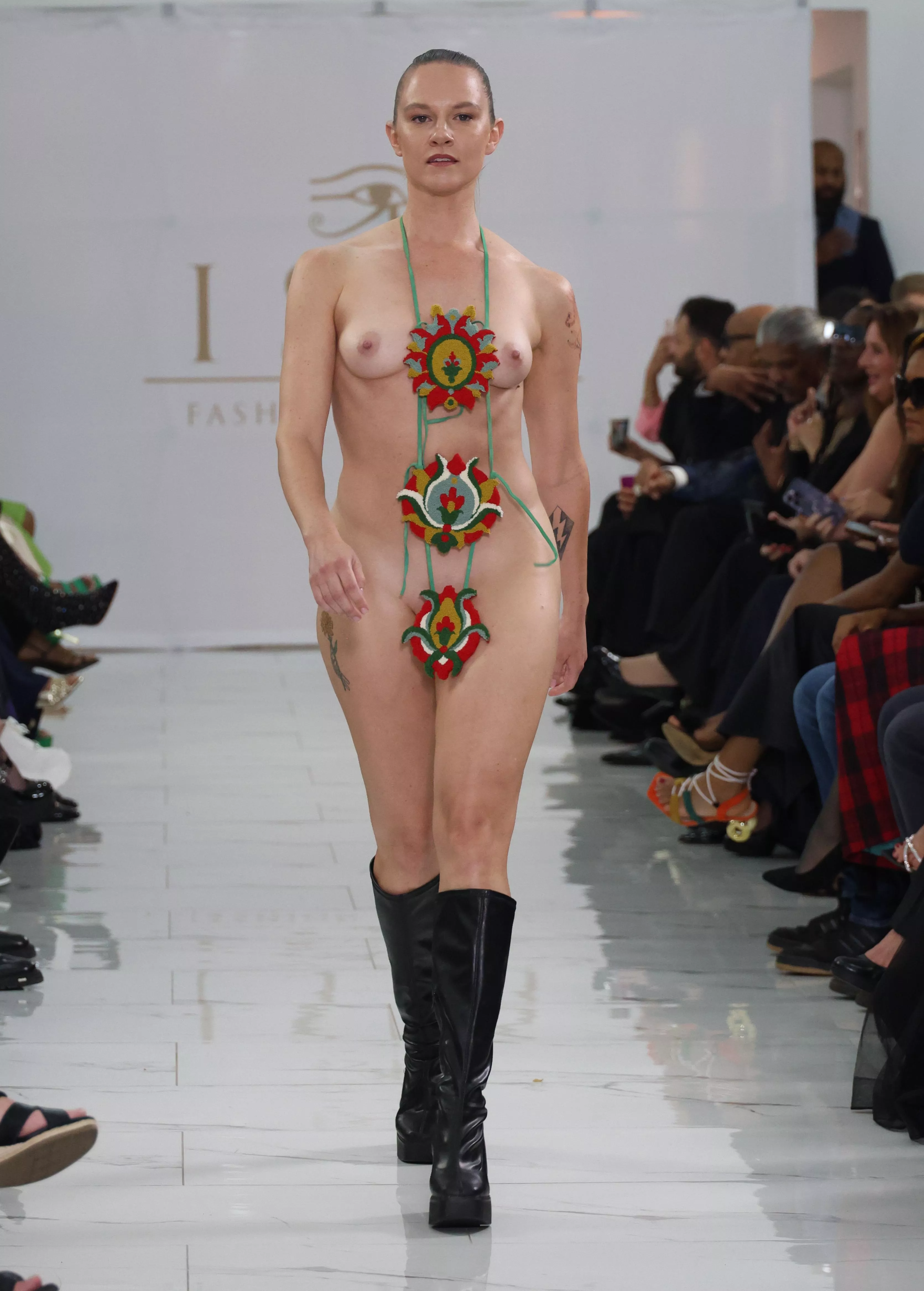 Isis Fashion Awards 2024 (Nude Accessory Runway Catwalk Show) Emily Jo posted by Mental_Bumblebee_269