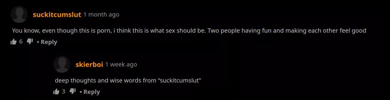 It was Angelina White's ironic acting posted by WraientDaemon