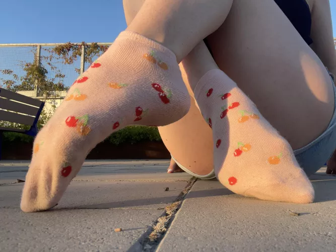 My new socks are so summery! Don’t think they smell like cherries though 😝 by StylishSoles1