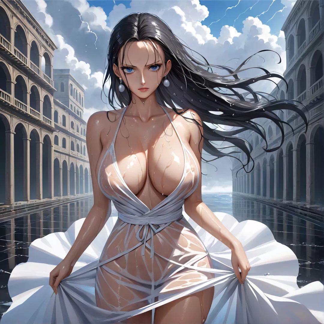 Nico in the rain 2 posted by The_Dream_Edge