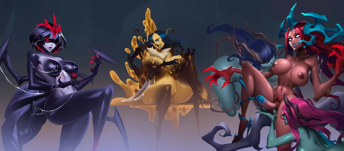 Bosses monster girls in our game [The Veil Chronicles: Nix University]  by NoN-Hydra