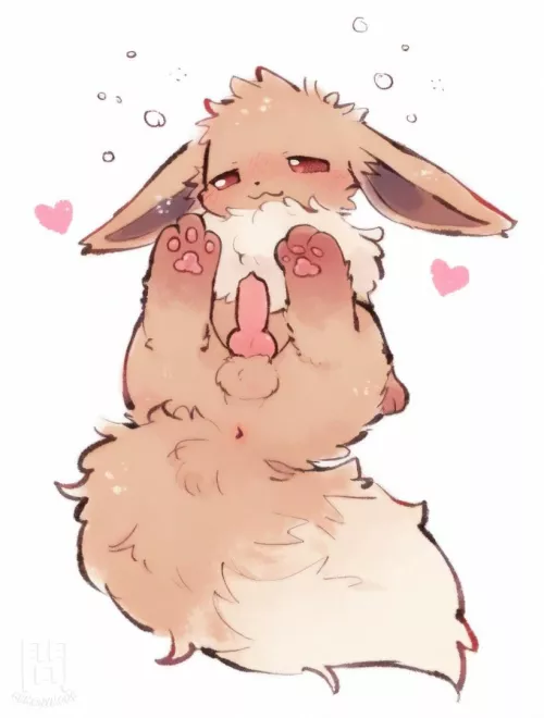 Eevee is feeling a little dizzy [M] (kemonymous) by Meow_lover1