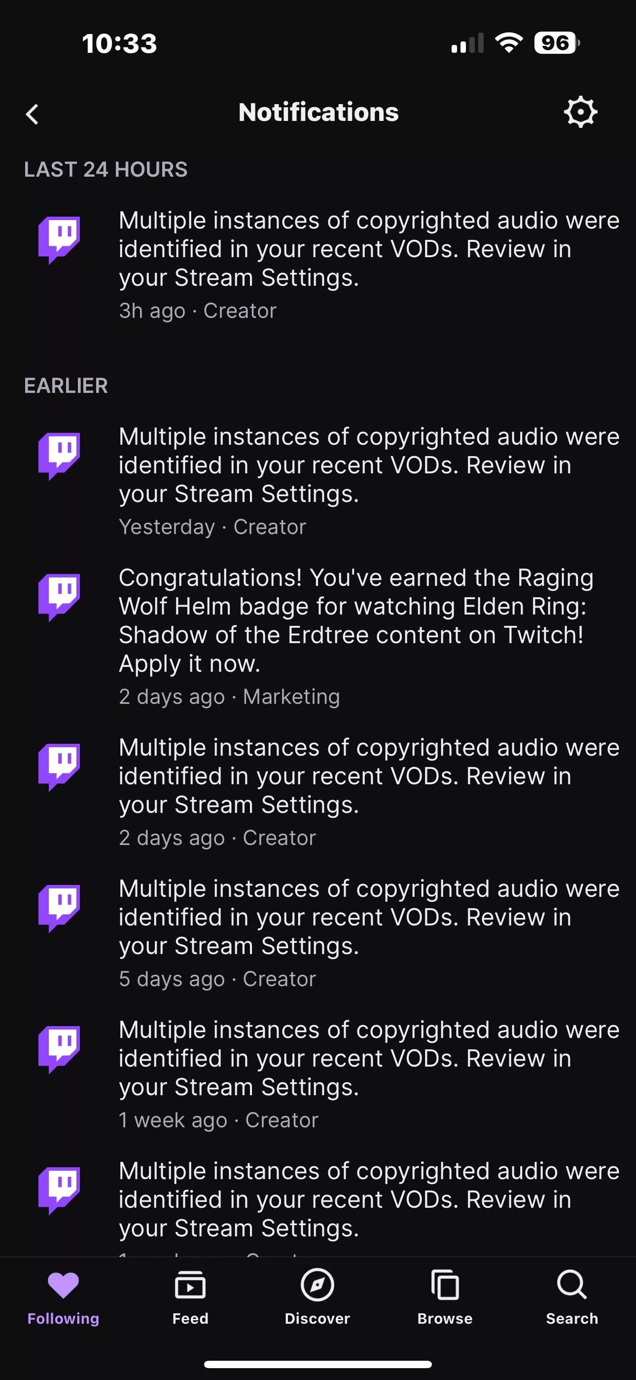 I keep getting these notifications. I have it turned off to where no copyrighted music or emotes play in Fortnite. I don’t understand posted by dposey85