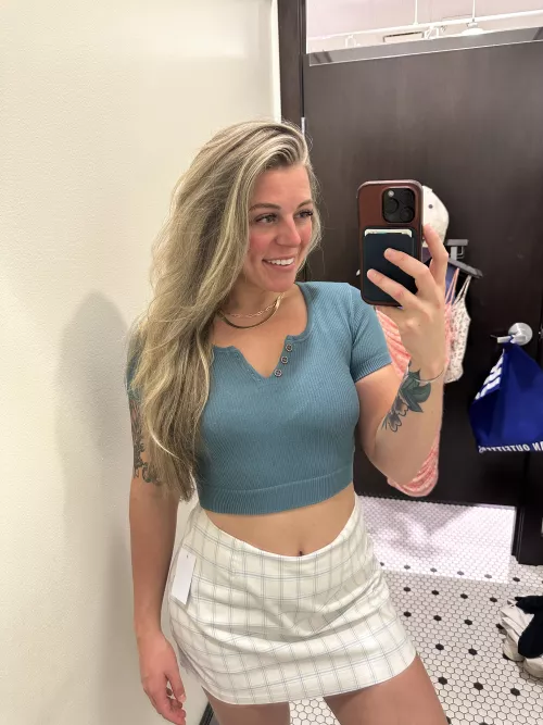 Just a sweet blue croptop that I bought by MajorLoow