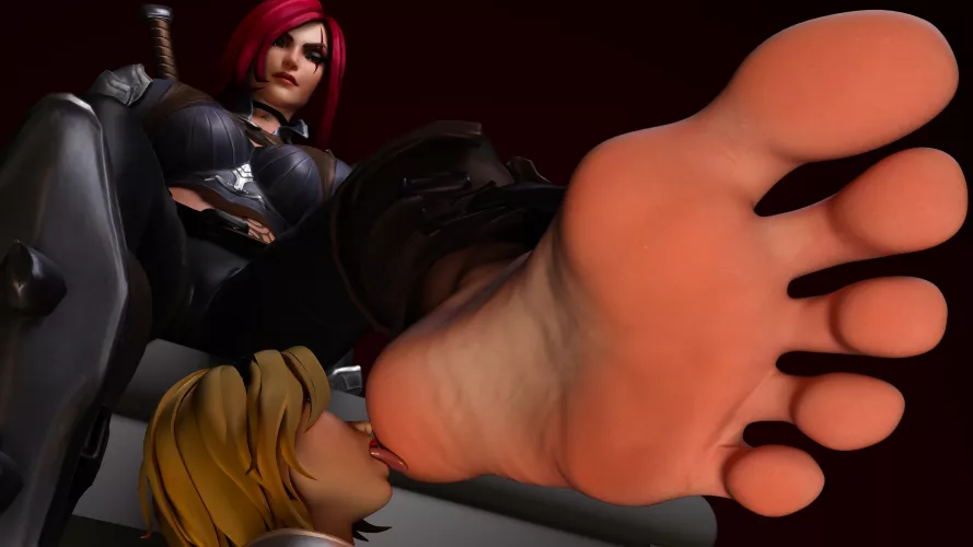 Katarina (League of Legends) [Artist: afu7777777] by ComaOfSouls