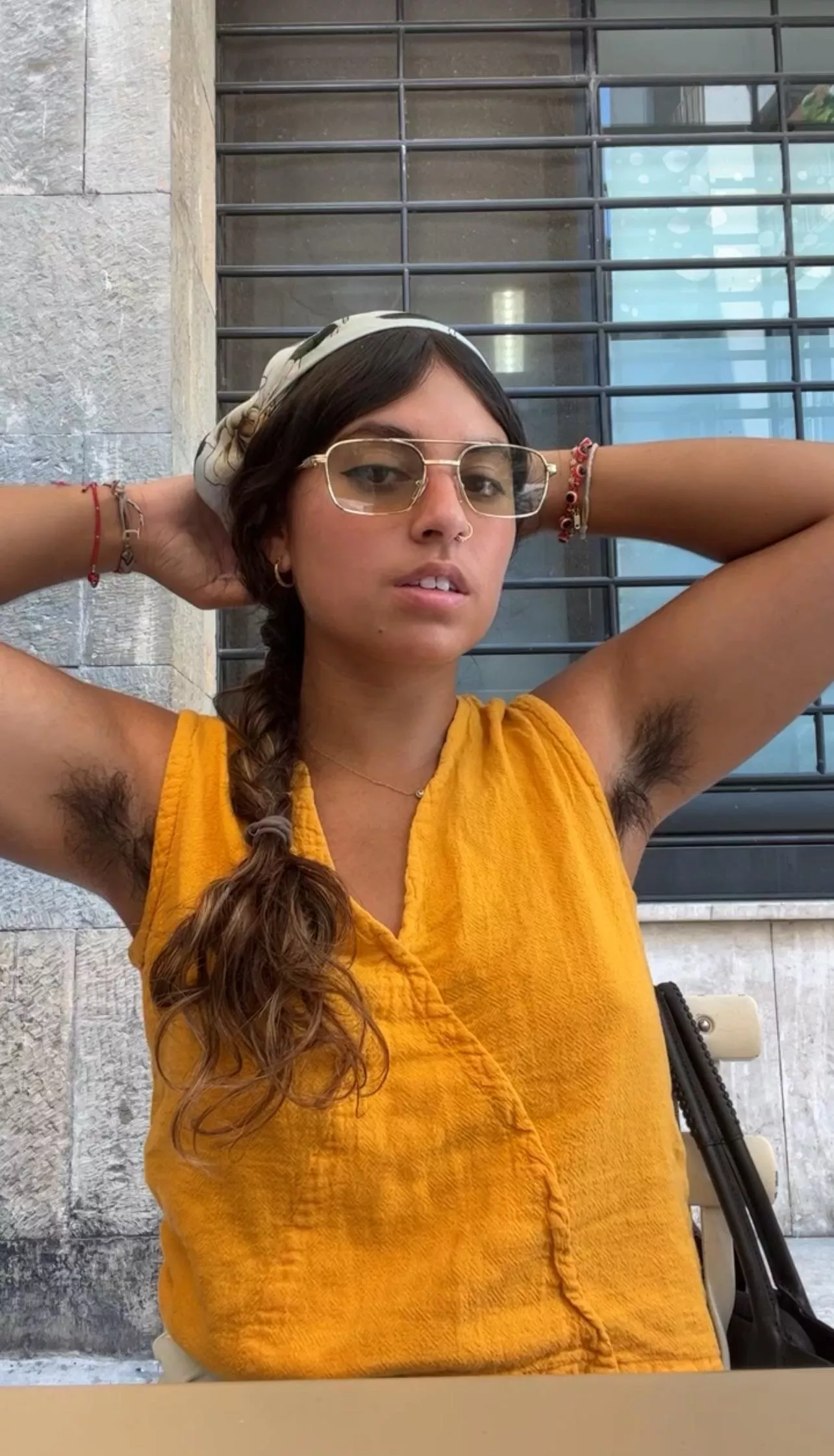 My hairy armpits make me look cool I think  posted by sexsoda
