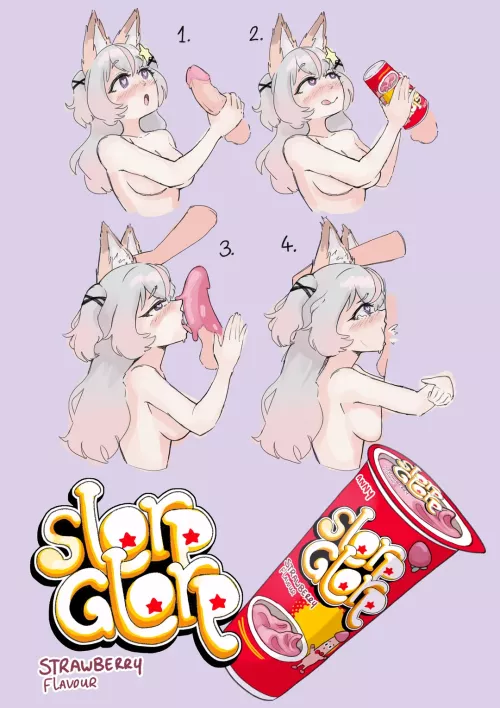 Omg~ This cock flavour giver makes it soooo much easier to deepthroat with such... amazing taste... mmmmf~ With cum mixed in... such a amazing taste...  by lil_foxycat
